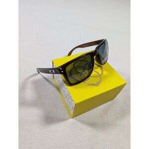 Oakley Holbrook OO9102-43 Brown Frame Black Polarized Prizm Sunglasses
